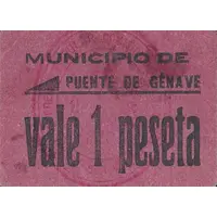 1 Peseta Puente de Génave