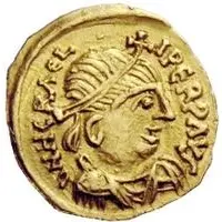 1 Tremissis In the name of Heraclius, Realistic bust, large head