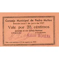 25 Céntimos Pedro Muñoz