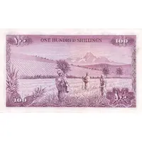 100 Shillings With Arabic numerals and text