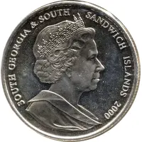 2 Pounds - Elizabeth II Discovery of South Georgia