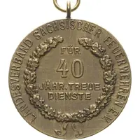 Medal - Firefighters award for 40 years of service