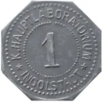 1 Pfennig - Ingolstadt K. Hauptlaboratorium