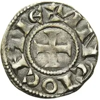 Denier - Raymond de Poitiers Beardless