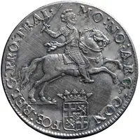 1 Ducaton `Zilveren Rijder` Piedfort at quadruple weight, date in cartouche, fivefold arms