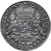 1 Ducaton `Zilveren Rijder` Piedfort at quadruple weight, date in cartouche, fivefold arms