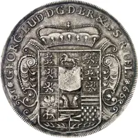 1 Thaler - George I Pines in Straight Lines