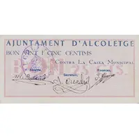 25 Céntimos Alcoletge