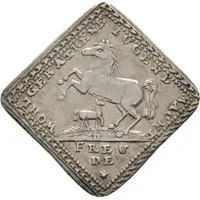 1 Ducat Klippe, Silver pattern strike