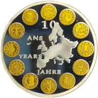 10 ans de la monnaie unique, magnétique