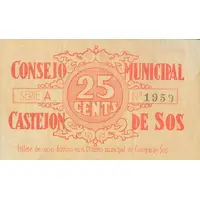 25 Céntimos Castejón de Sos