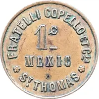 1 Cents Fratelli Copello Et Cia St. Thomas