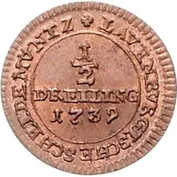 1/2 Dreiling - George II