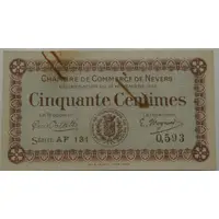 Cinquante Centimes - Chambre de Commerce de Nevers [58]