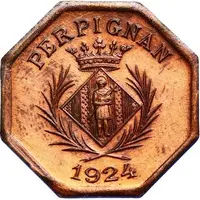 10 Centimes - Chambre Syndicale des Commerçants - Perpignan [66] Copper
