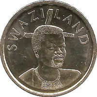1 Lilangeni - Mswati III 2nd portrait, magnetic