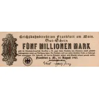 5 000 000 Mark Reichsbahndirektion
