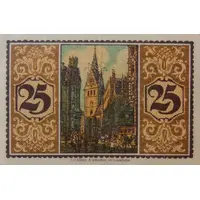 25 Pfennig Handelskammer, 'Pfennigen' on obverse