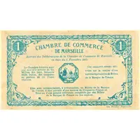 1 Franc - Chambre de Commerce de Marseille 13