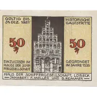 50 Pfennig Haus der Schiffergesellschaft