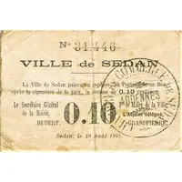 10 Centimes - Chambre de Commerce de Sedan 08