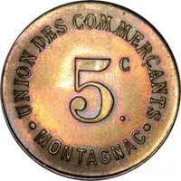 5 Centimes - Union des commerçants - Montagnac [34]