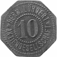 10 Pfennigs - Bromberg Herm. Löhnert Aktiengesellschaft