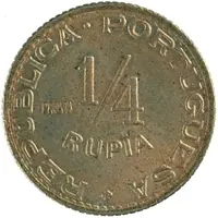 1/4 Rupia - Republic Pattern, Lisboa mint