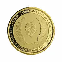 10 Dollars - Elizabeth II Caribbean Reef Octopus, Colourised