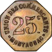25 Centimes - Union des commerçants - Montagnac [34]