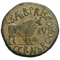 As - Augustus L BAEB PRISCO II VIR C GRAN BROC