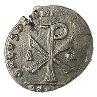 Follis - Decentius as Caesar SALVS, Lugdunum