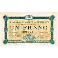 1 Franc - Chambre de Commerce de Montauban 82