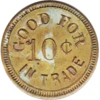 10 Cents - Gandy Mercantile Company Gandy, Nebraska Default Category Tokens & Bullions Americas United States United States
