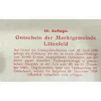 20 Heller Lilienfeld, Red isue