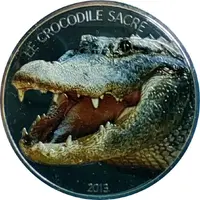 1000 Francs CFA Crocodile - colored