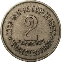 2 Pesetas - Cooperativa Unió de Cooperadors