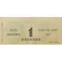 1 Peseta Pont de Suert
