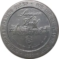 1 Dollar Gaming Token - Monte Carlo Casino Freeport