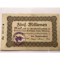 5 000 000 Mark Kreis Grimmen