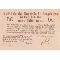 50 Heller St. Magdalena bei Linz