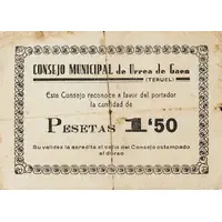 1.50 Pesetas Urrea de Gaén