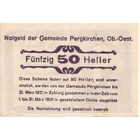 50 Heller Pergkirchen