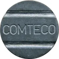Telephone Token - COMTECO date on reverse, triangle
