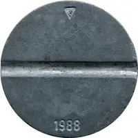 Telephone Token - COMTECO date on reverse, triangle