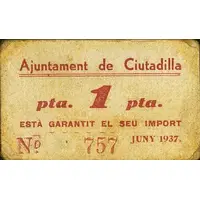 1 Peseta Ciutadilla