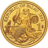 1 Dollar Ocean Scene - Gold Essai