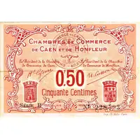 50 Centimes - Chambre de Commerce de Caen et de Honfleur 14