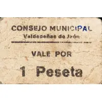 1 Peseta Valdepeñas de Jaén