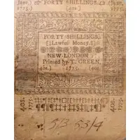 40 Shillings Colony of Connecticut